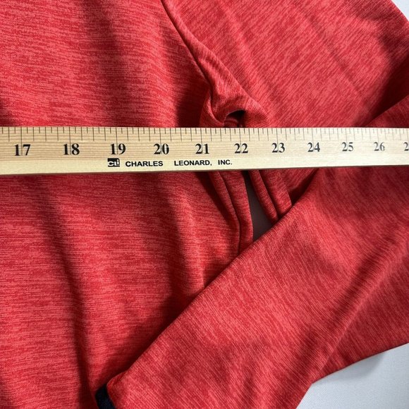 Under Armour Sweater Mens Size XL Pullover Red 1/4 Zip‎ Fleece Sweatshirt Active - Picture 8 of 9